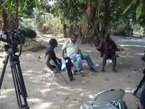 Filming a Sierra Leone election debate