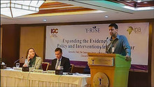 Mushfiq Mobarak presenting results Mushfiq Mobarak presenting results