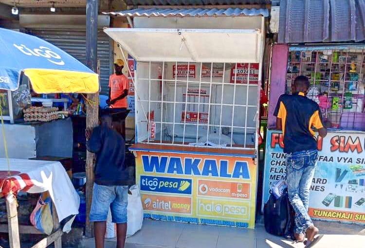 Mobile Money vendor in Tanzania.