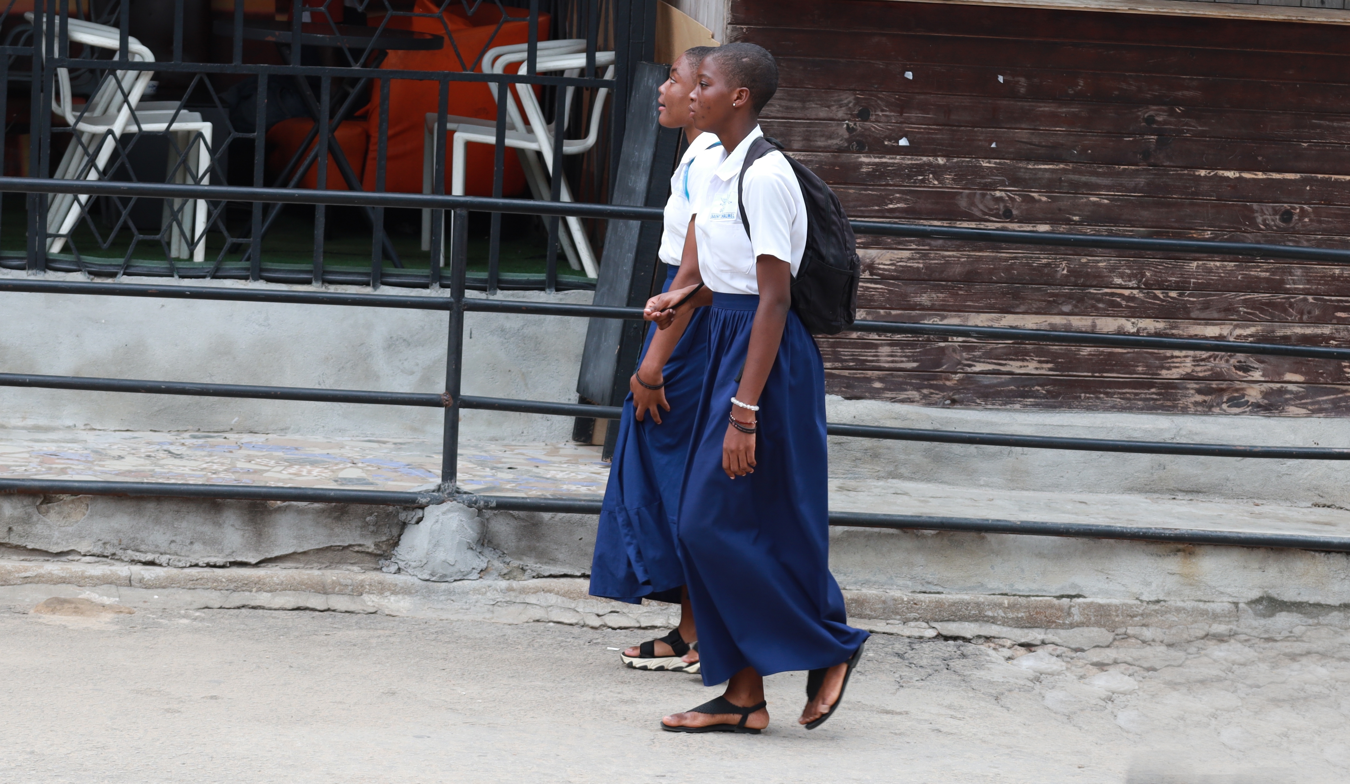 Girls walking to school in Abidjan. © 2024 2024 vystekimages / Shutterstock