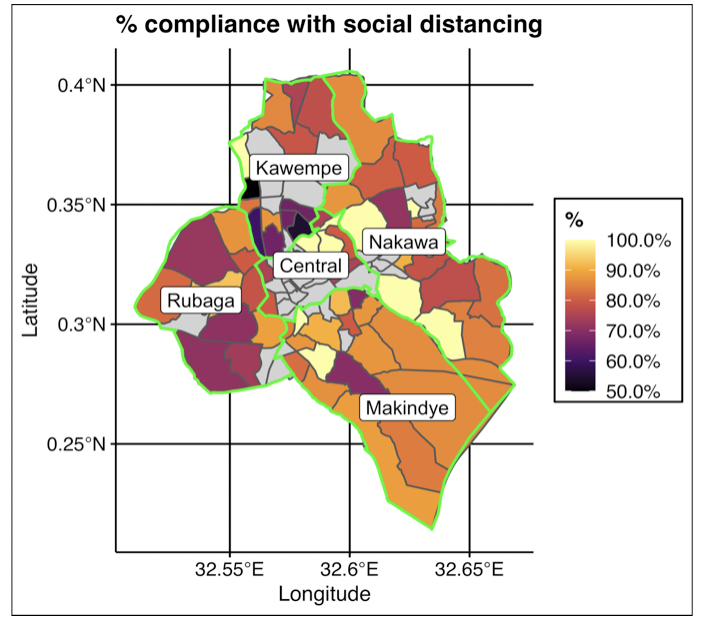 Tableau de bord-Capture d'écran-Carte-représentant-le-pourcentage-de-conformité-avec-la-distanciation-sociale.png