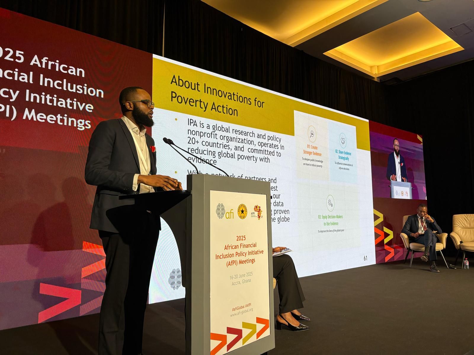 Henry presenting at the conference