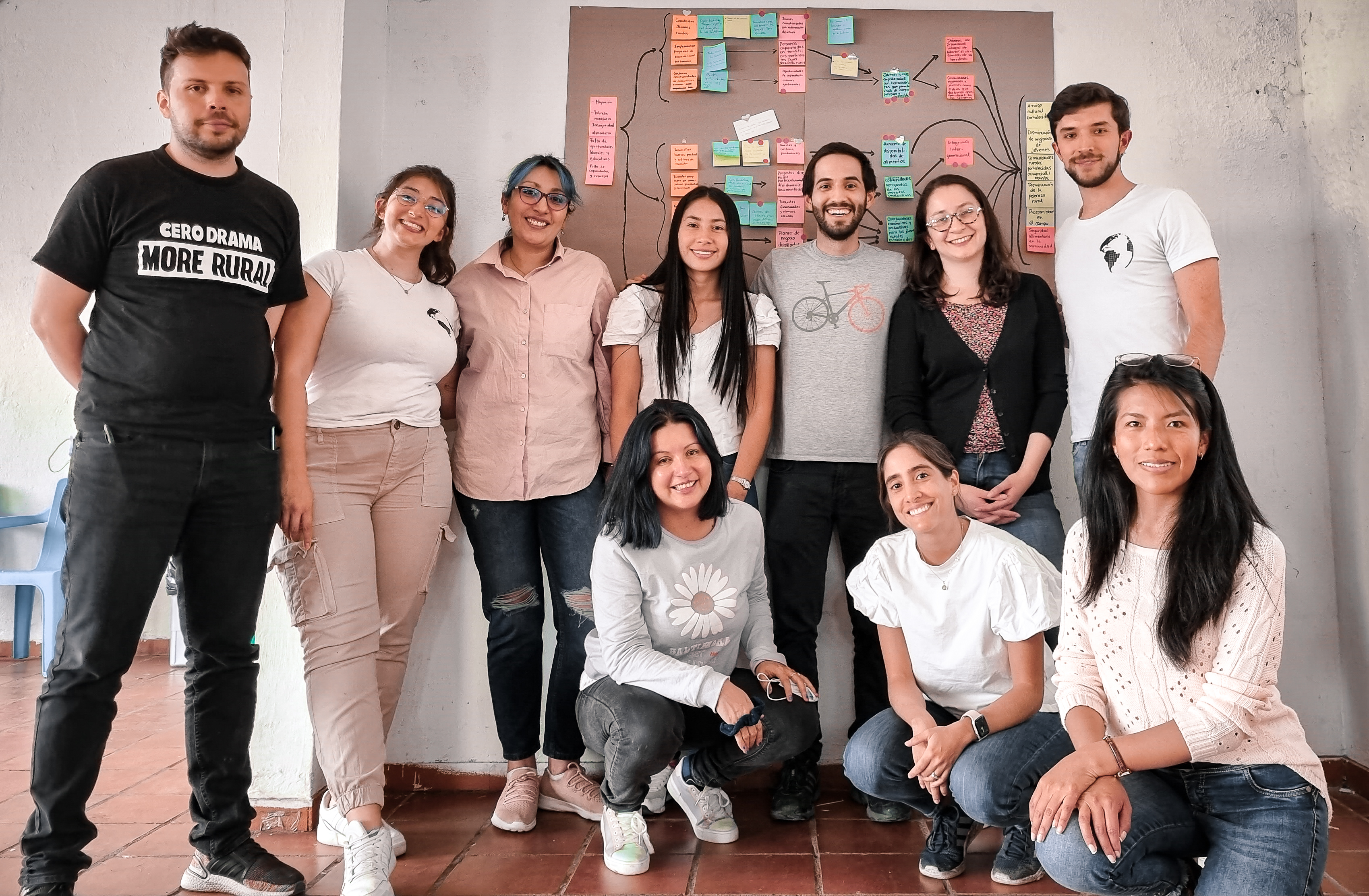 ConsultIPA’s team in a working session with Planeta Rural in 2022. The team is made up of analysts who volunteer their time to help other non-profit organizations in Colombia. 