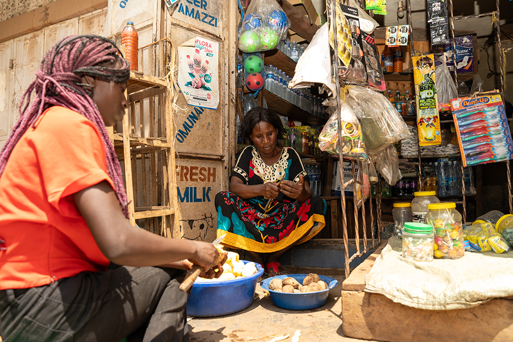 A photo from an evaluation of a program funded by the Displaced Livelihoods Initiative