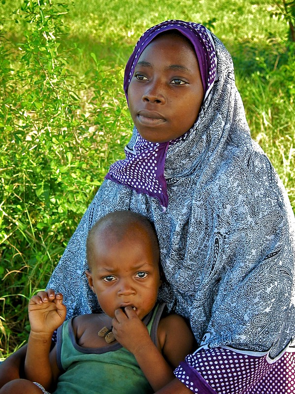 A mother and her child in Bagayomo, Tanzania © 2003 Michael Foley