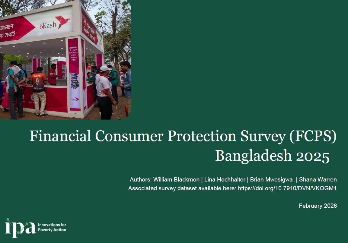 Thumbnail image of title slide of Bangladesh 2025 survey report