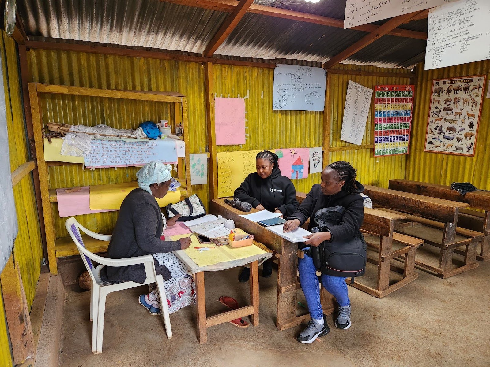 Daycare provider, a candidate for the program, taking part in the baseline study, Kenya. ©2023, Miryana Vinka