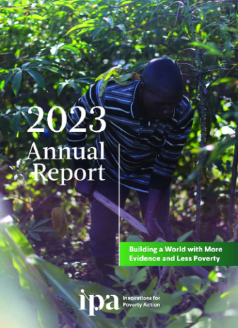 Thumbnail image of the front cover of IPA's 2023 Annual Report