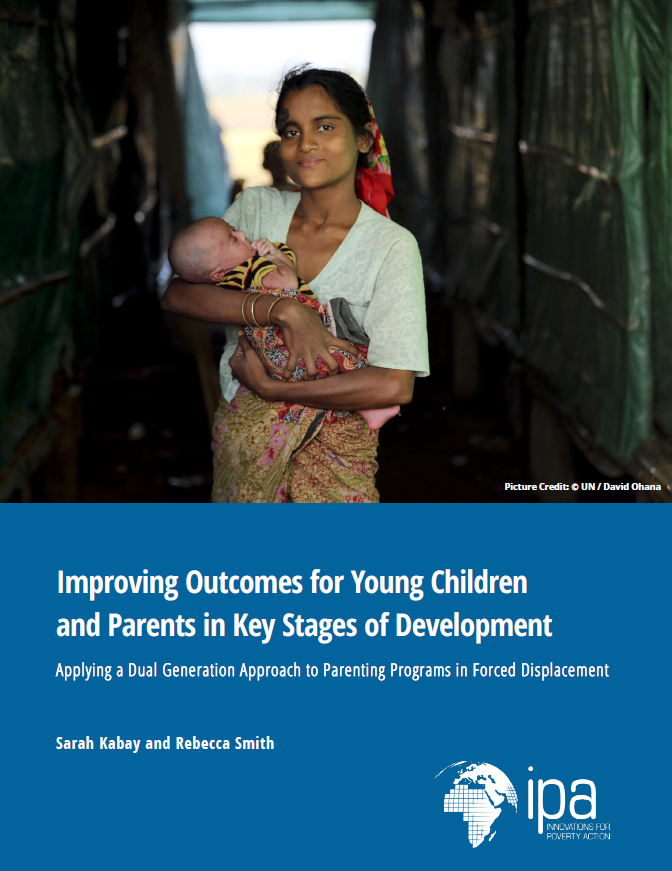 Screenshot of front cover page of evidence review publication