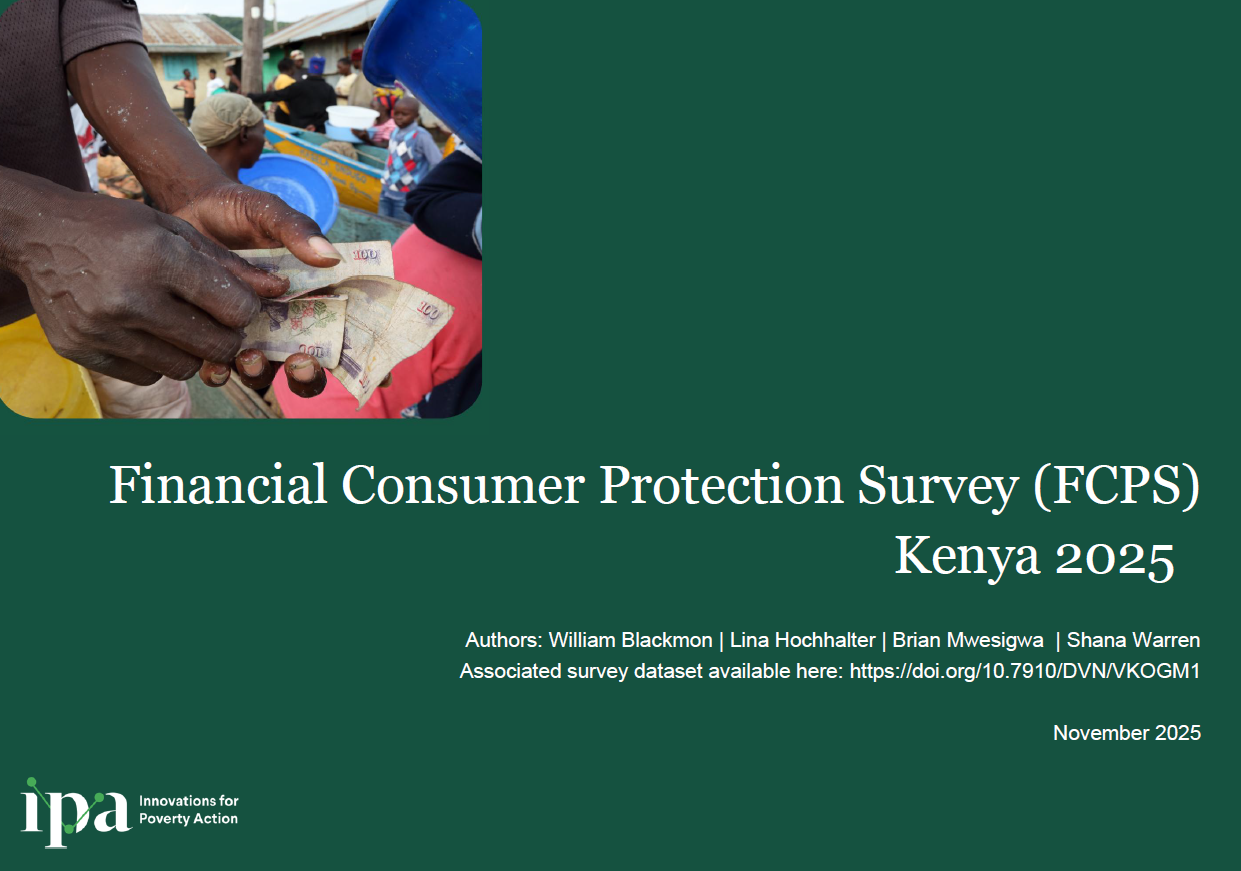 Screenshot of the title slide of the Kenya FCPS report