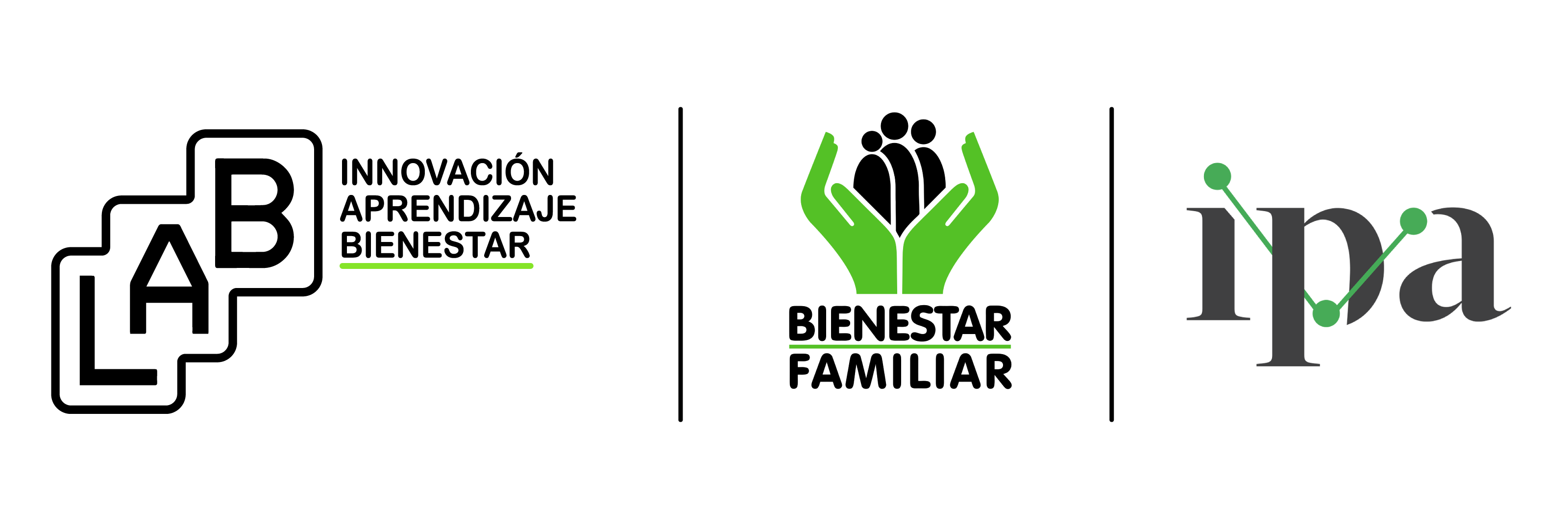 Logos of the Lab, ICBF, and IPA placed next to each other