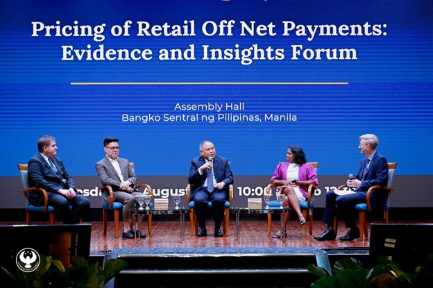 Panelists onstage at the event