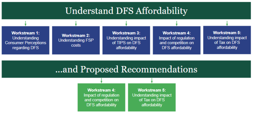DFS workstreams and recommendations