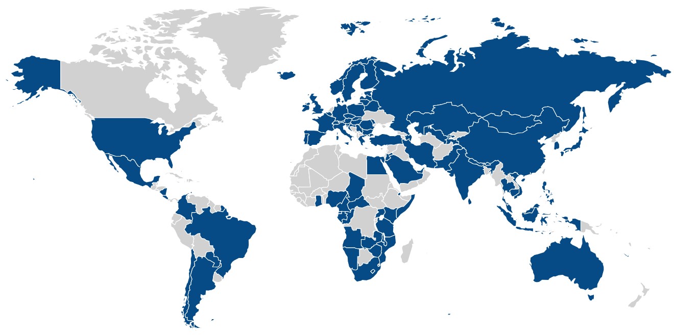 Figure 1 : Pays dotés de systèmes de paiement rapide (Source : Global Tracker | Fast Payment System 2023)