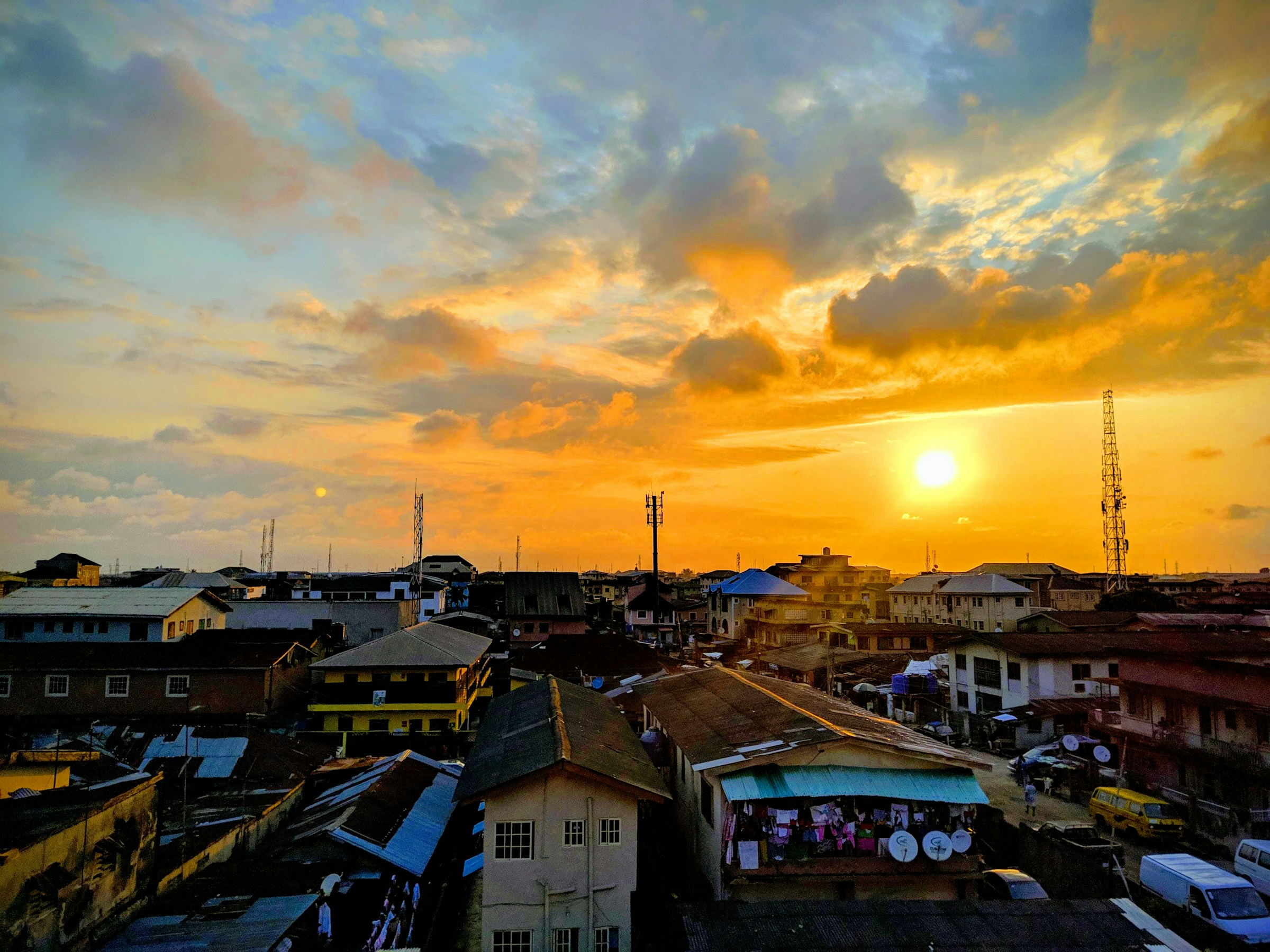 Aerial view of Lagos, Nigeria. © 2019 Namnso Ukpanah