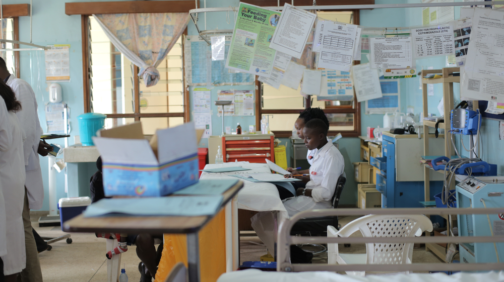 Doctor's office in Kisumu county.