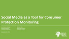 Social Media as a Tool for Consumer Protection Monitoring Webinar Title Slide
