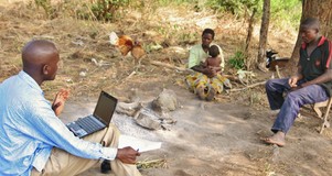Surveyor in Uganda, 2011