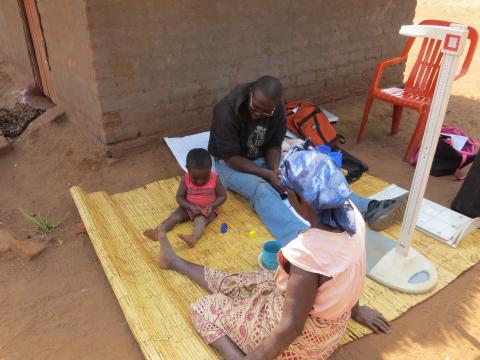 Una foto tomada durante el estudio de tablas de crecimiento de IPA en Zambia. © 2017 Raquel Levenson