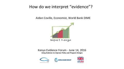 How do we interpret evidence?