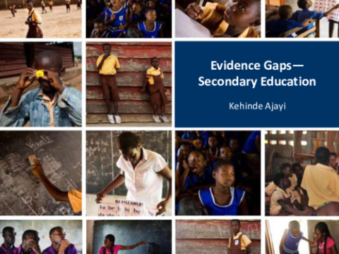 Evidence Gaps: Secondary Education