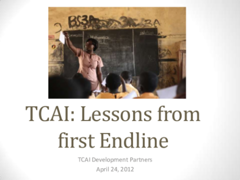 TCAI: Lessons from first Endline