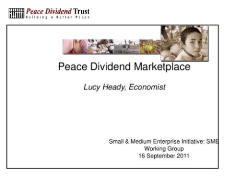 Peace Dividend Marketplace