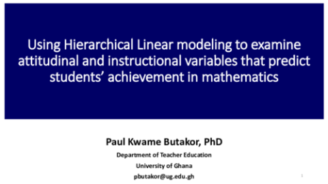 Using Hierarchical Linear Modeling