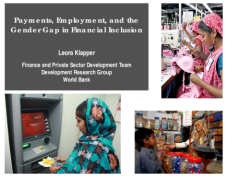Payments, Employment, and the Gender Gap in Financial Inclusion