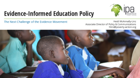 Evidence-Informed Education Policy: The Next Challenge of the Evidence Movement