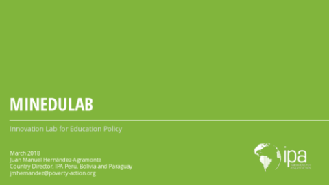 MineduLAB: Innovation Lab for Education Policy
