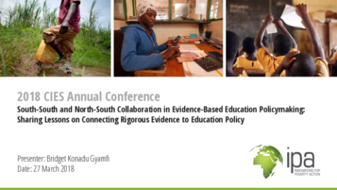 Sharing Lessons on Connecting Rigorous Evidence to Education Policy