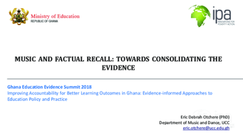 Music and Factual Recall: Towards Consolidating the Evidence