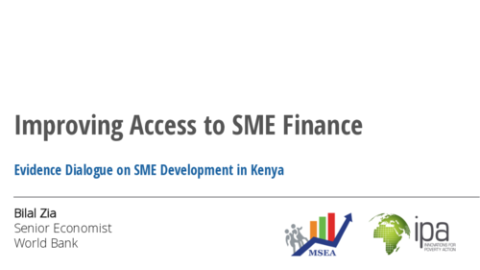 Improving Access to SME Finance