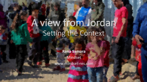 A View from Jordan: Setting the Context