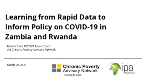 Learning from Rapid Data to Inform Policy on COVID-19 in Zambia and Rwanda