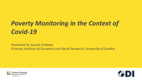 Poverty Monitoring in the Context of COVID-19