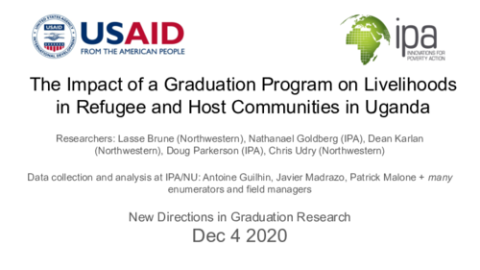 The Impact of a Graduation Program on Livelihoods in Refugee and Host Communities in Uganda