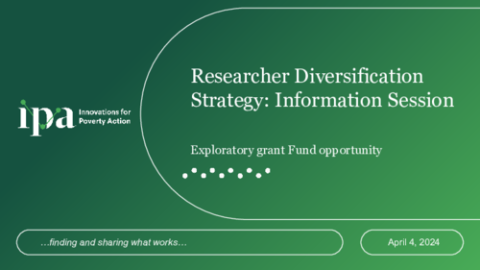 Stratégie de diversification des chercheurs : présentation de la séance d'information