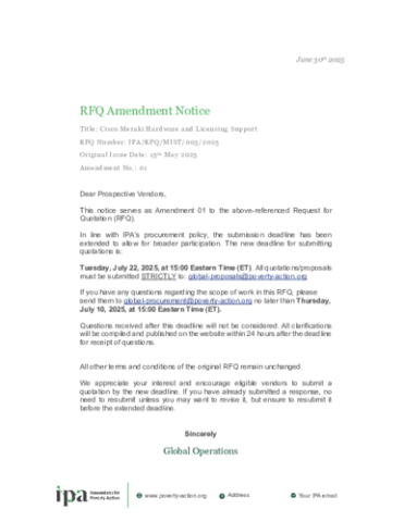 Amendment 1