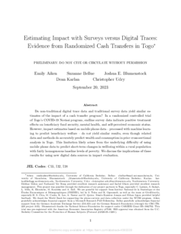 Academic Paper: Program Impact