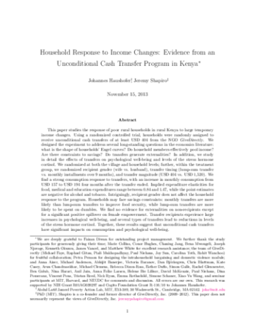 Academic Paper: Program Impact