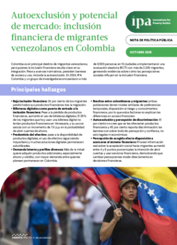 Read the Policy Brief (Spanish)