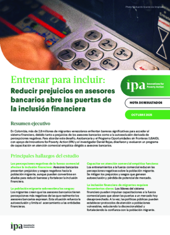 Read the Policy Brief (Spanish)
