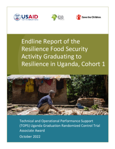 Endline Report of the Resilience Food Security Activity Graduating to Resilience in Uganda, Cohort 1