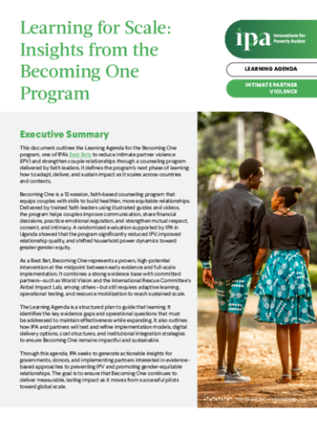 Read the Research and Learning Agenda