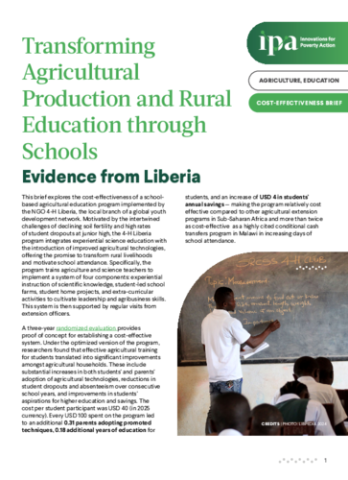 Read the Cost-effectiveness Brief