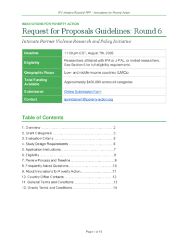 Application Guidelines
