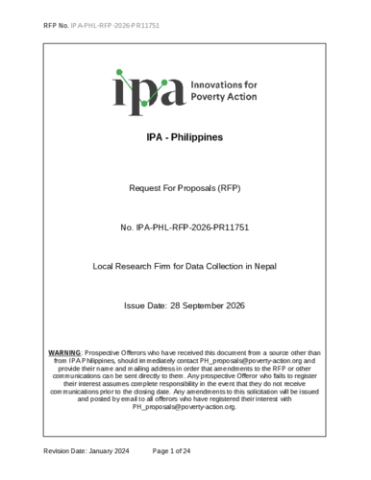 Request for Proposals (RFP)