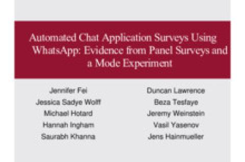 Automated Chat Application Surveys Using WhatsApp: Evidence from Panel Surveys and a Mode Experiment